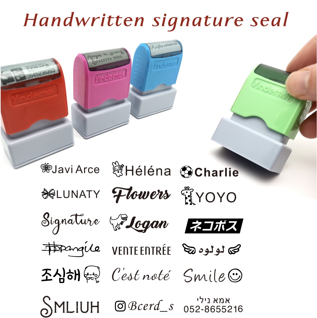 Rubber Date Stamp - Giáo Viên Tùy Chỉnh Tên Mực
