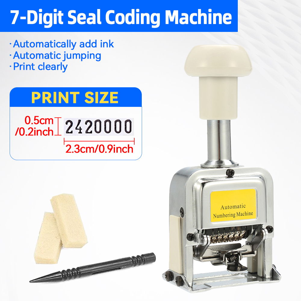 Number Machine 7 Position Auto - đánh giá và giá Rubber Date Stamp