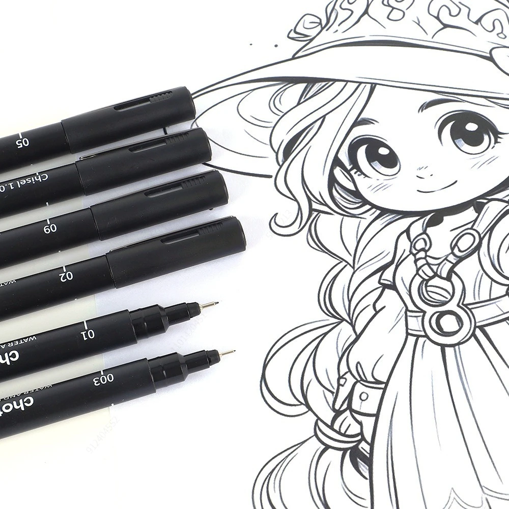Black Micro Pens,15 Sizes,Wate - đánh giá và giá Correction Pen Fine