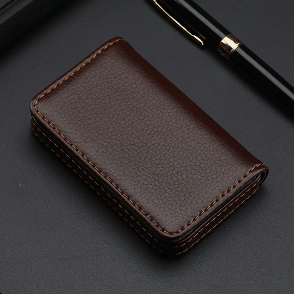 Sized Stitched PU Leather Cred - đánh giá và giá Index Card Holder