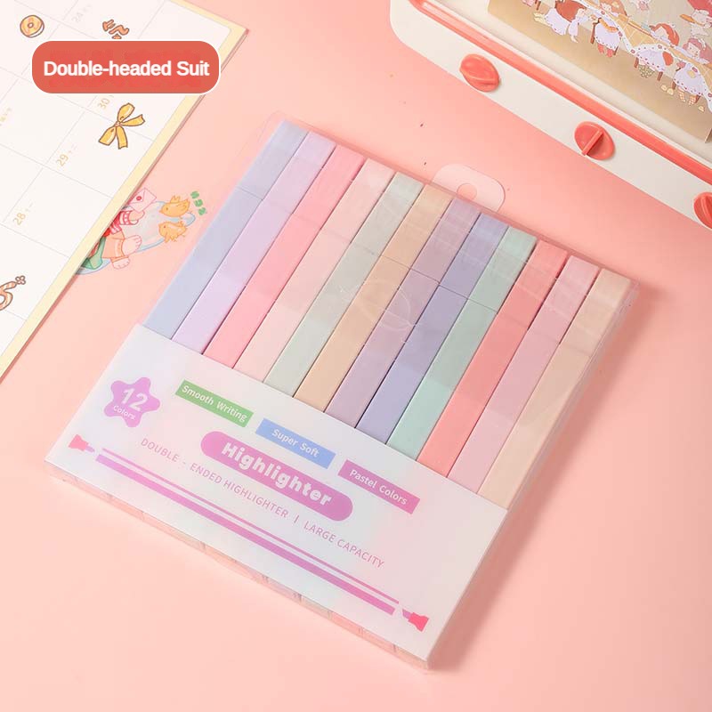 12 Pcs/Set Double Tip Highligh - đánh giá và giá Stabilo Marker Boss