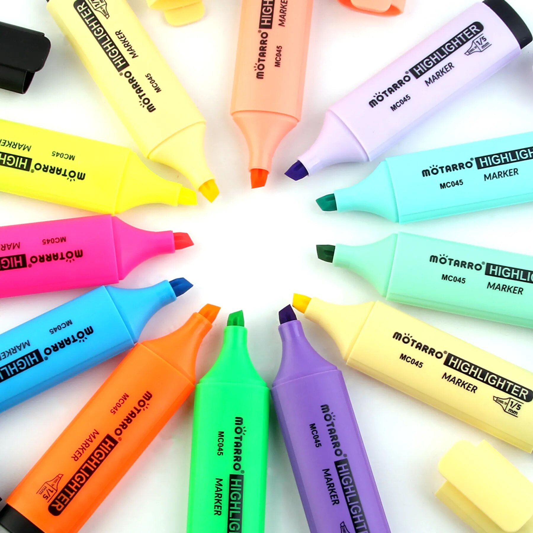 MOTARRO 12Pcs Pvc Box Markers  - đánh giá và giá Stabilo Marker Boss