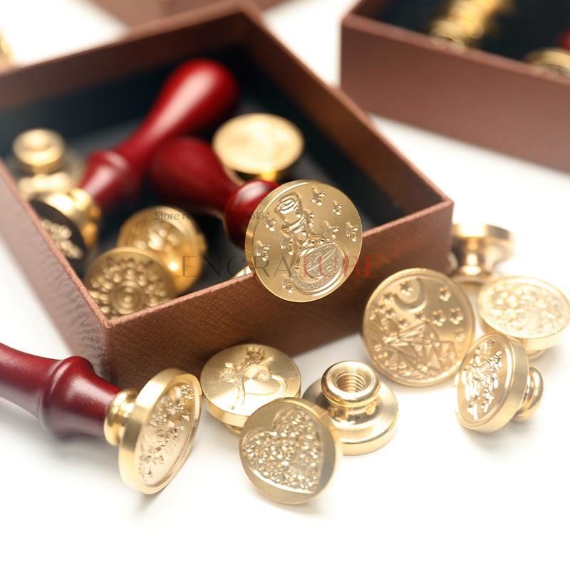 6 Copper Wax Seal Stamp Heads  - đánh giá và giá Wax Seal Stamp Set